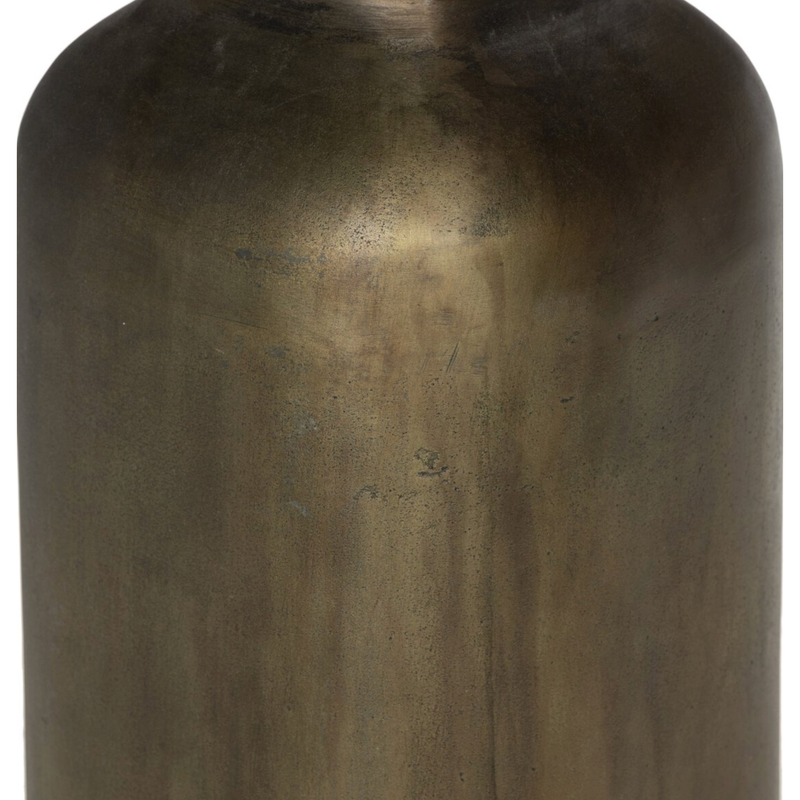 Odessa End Table in Aged Brass