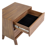 Gia 2 Drawer Nightstand in Warm Pecan