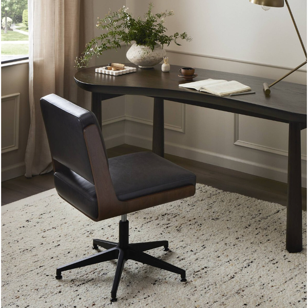 Landon Armless Desk Chair in Sonoma Black
