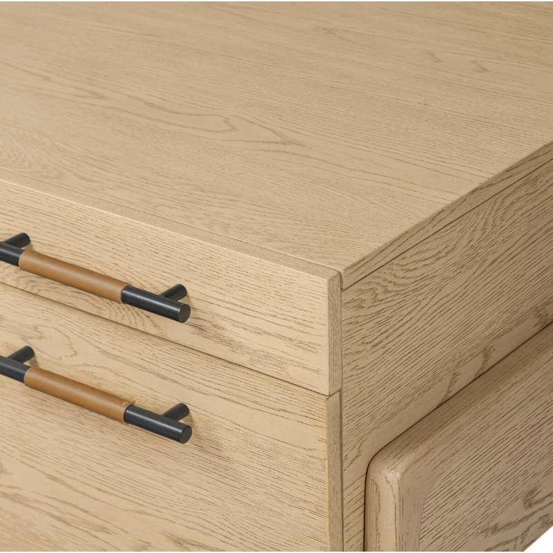 Rosedale Executive Desk in Yucca Oak Veneer