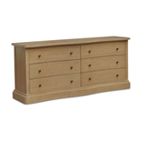 Clarence 6 Drawer Dresser in Natural