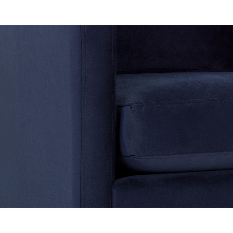 Georgie Swivel Chair in Abbington Navy
