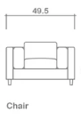 Warsaw Chair in Marina Sandalwood