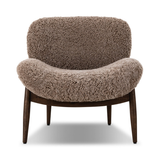 Celine Chair in Taupe Shearling