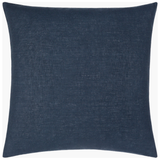 Linen Solid Cushion in Navy