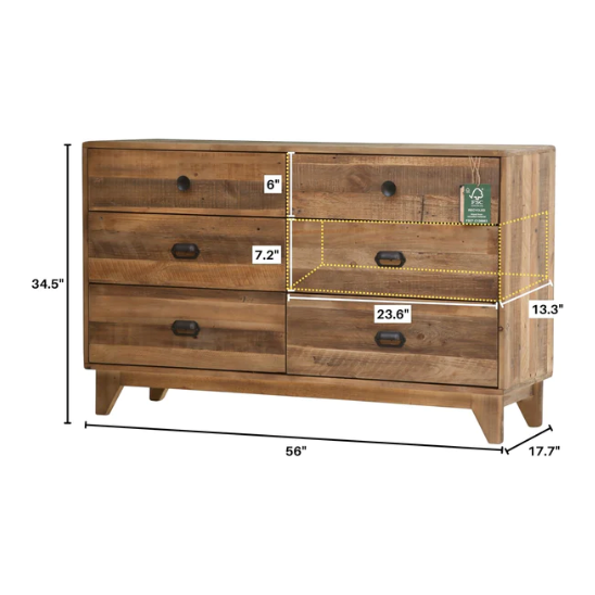 Campestre Dresser 6 Drawer