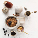 Honey Jar with Wood Honey Dipper, Set of 2