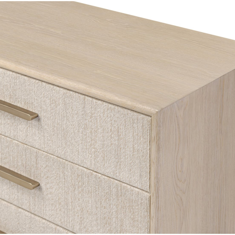 Rosenell 6 Drawer Dresser in Natural Oak Veneer