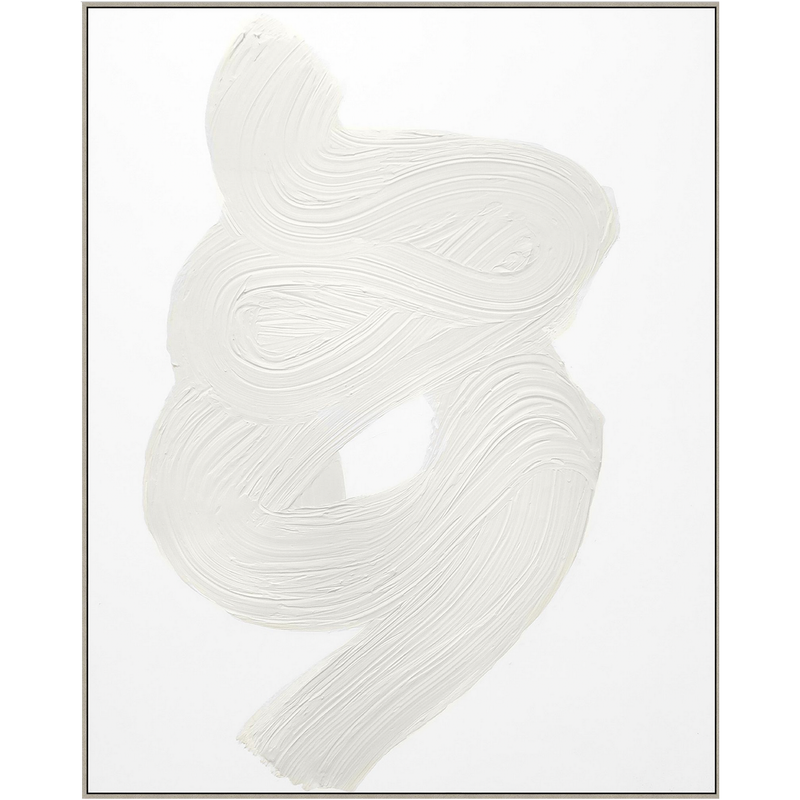 Neutral Swirl Framed Artwork II