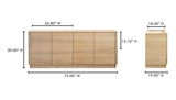 Round Off Sideboard in Natural Oak