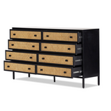 Natalia 8 Drawer Dresser in Vintage Black