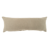 Pinstripe Linen Cushion 15" x 42" - Natural