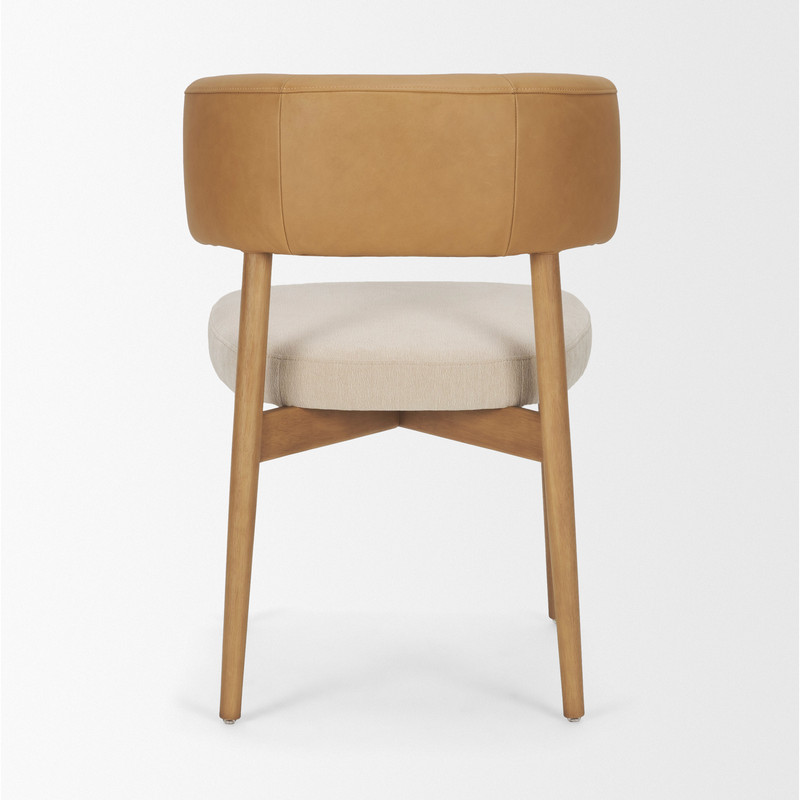 Motley Dining Chair in Tan/ Cream