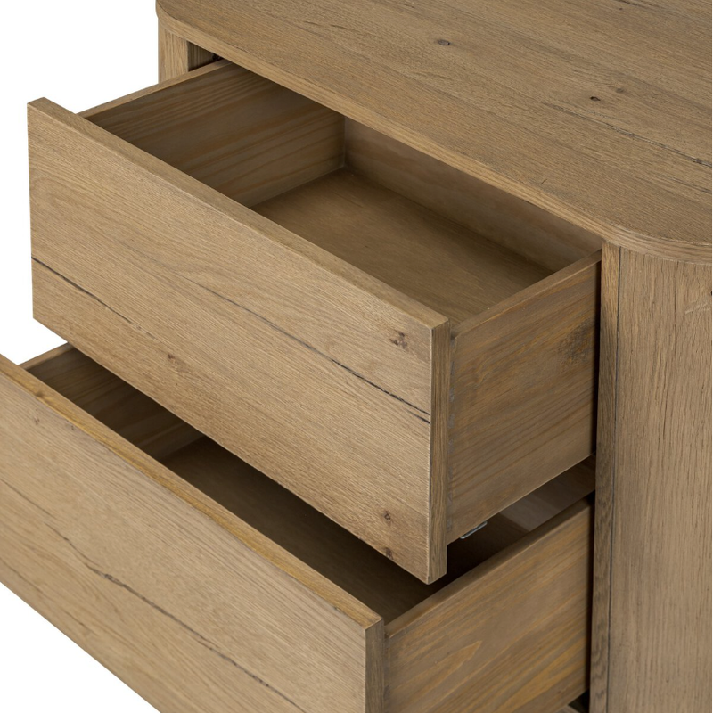 Paden Nightstand in Worn Oak Veneer