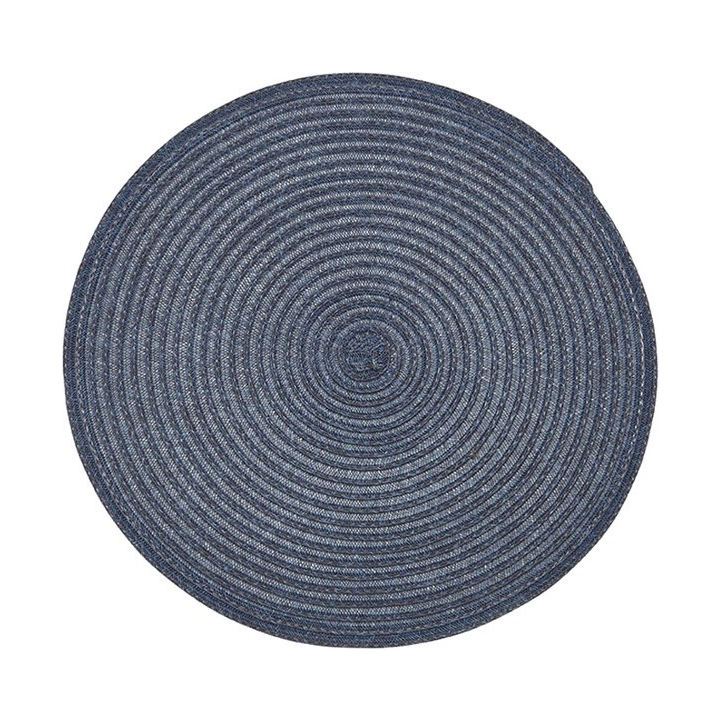 Urban Two Tone Woven Round Vinyl Placemat