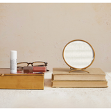 Folding Brass Mirror
