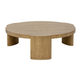 Alouette Round Coffee Table in Light Brown