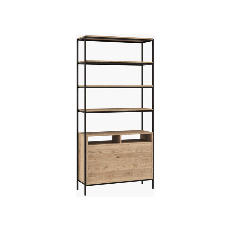 Ambrose Modular Bookcase in Rustic Oak - Large