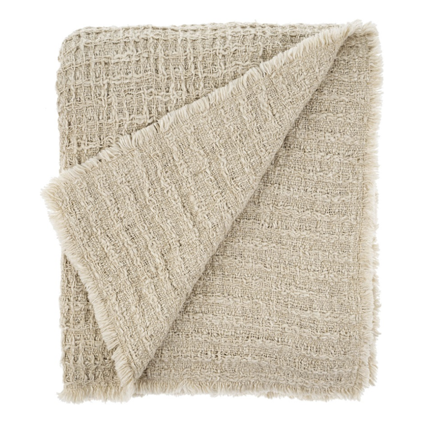 Textural Waffle Throw