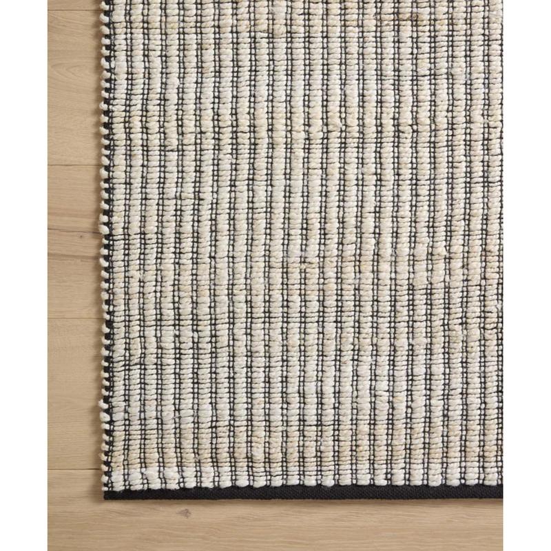 Colton Rug in Ivory/Black