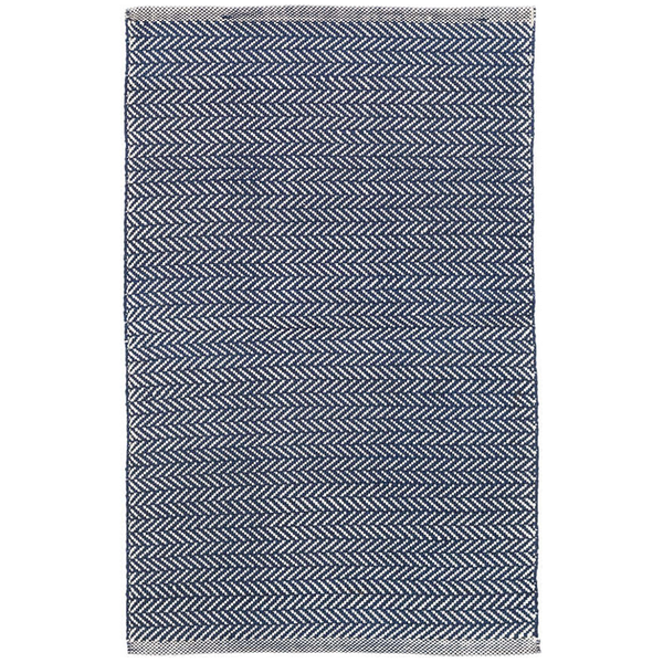 Herringbone Navy/Ivory - Indoor/Outdoor Rug