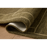 Barrow Rug in Olive/Natural
