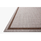Easton Reversable Outdoor Rug in Dove/Coffee
