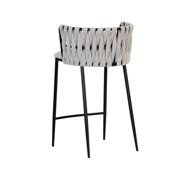 Sarai Counter Stool in Heather Grey