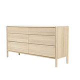 Runway 6 Drawer Dresser in Light Oak