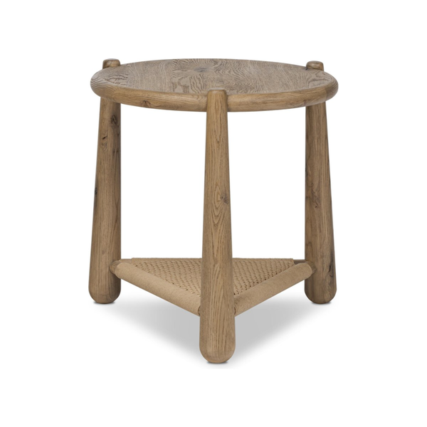 Salvador End Table in Aged Smoked Oak