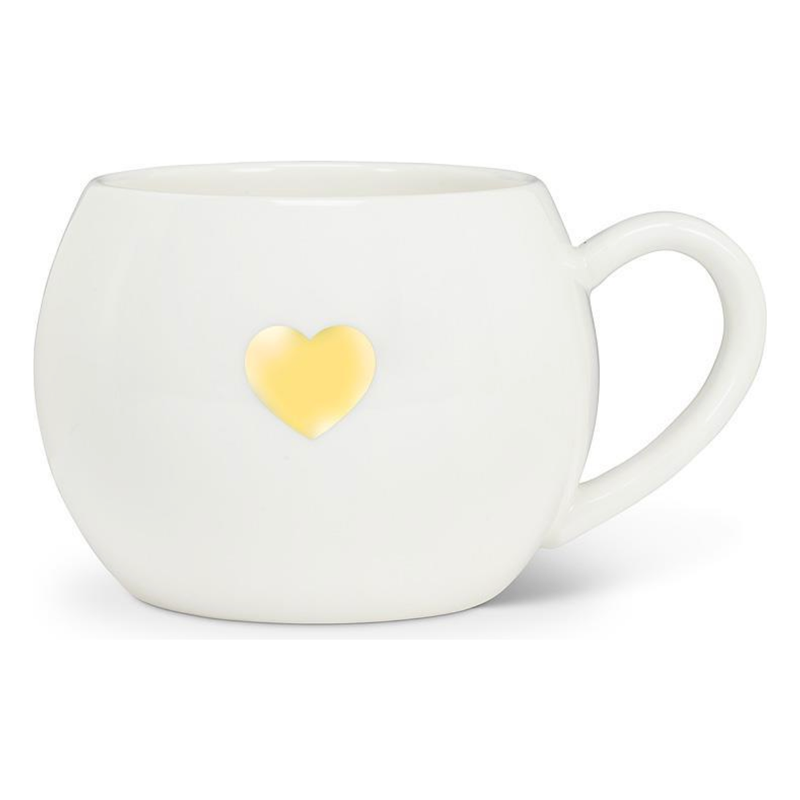 Gold Heart Mug