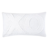 XO Lumbar Cushion 22" x 12" White