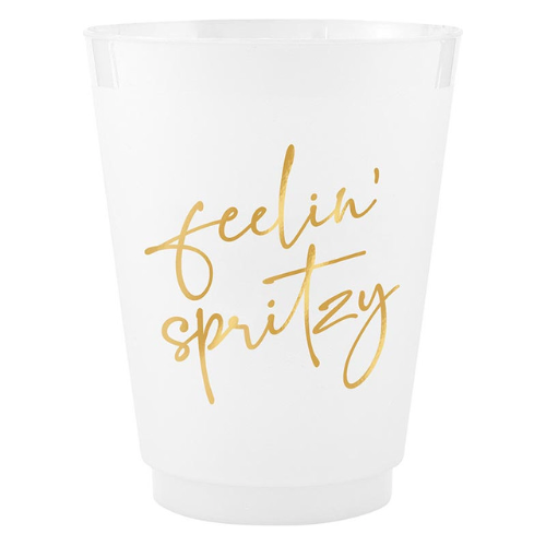 Feelin' Spritzy - Gold Frost Cup - Set of 8