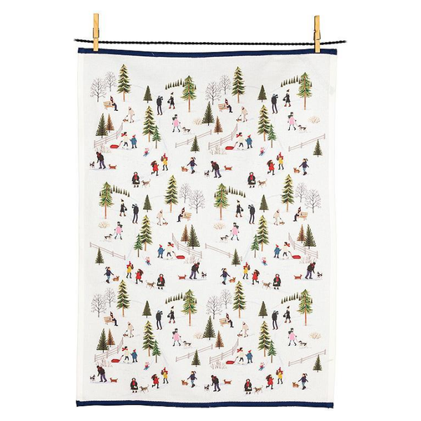 Outdoor Village Tea Towel
