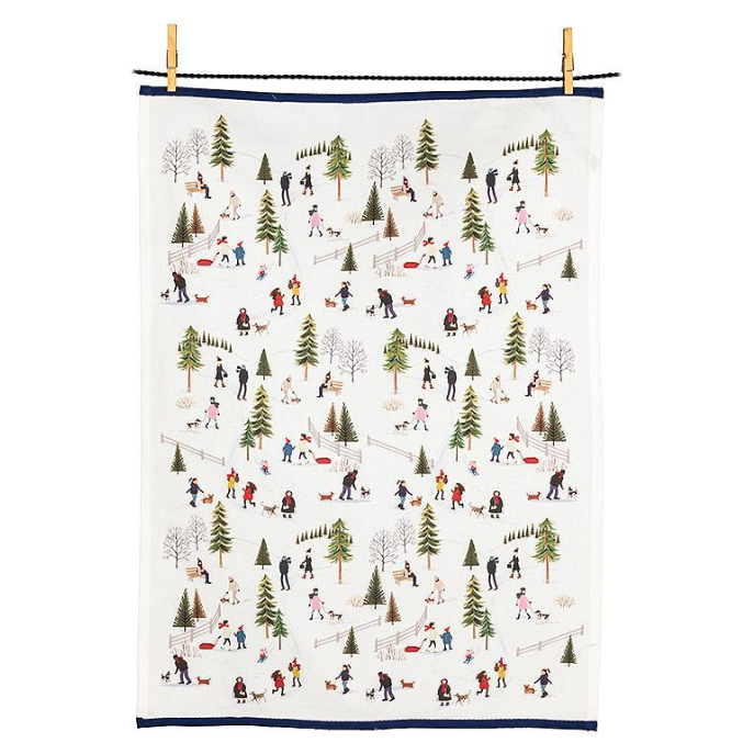 Outdoor Village Tea Towel
