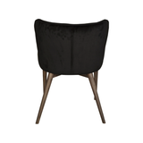 Mila Dining Chair in Black Velvet