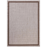 Easton Reversable Outdoor Rug in Dove/Coffee