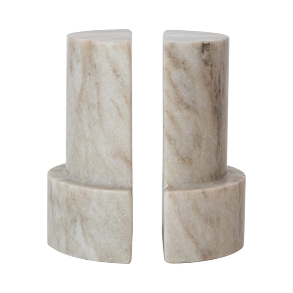 Marble Column Bookends