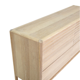 Runway 6 Drawer Dresser in Light Oak