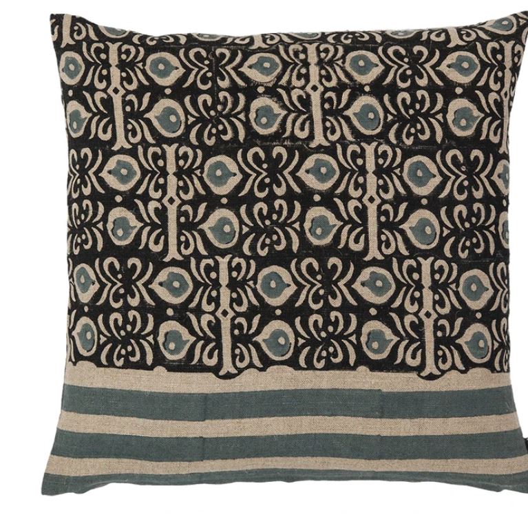 Jessica Black on Beige Cushion