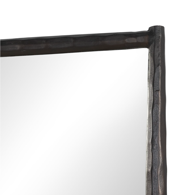 Tapered Floor Mirror in Bronzed Aluminum