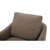 Linden Swivel Chair in Soft Taupe