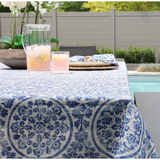 Medallion Linen Blended Tablecloth 60 x 120"