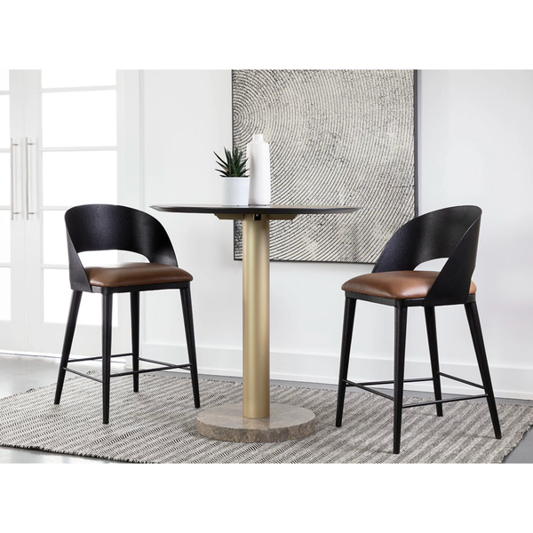 Dezirae Stool in Cognac