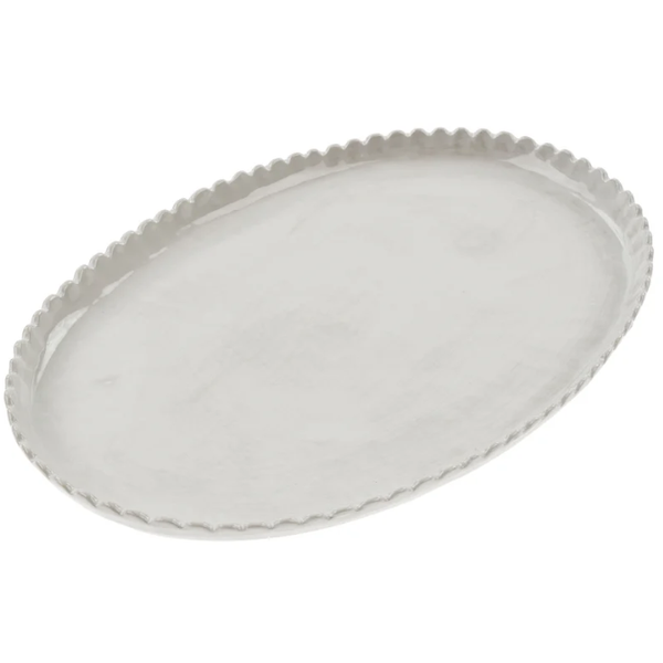 Scalloped Oval Platter
