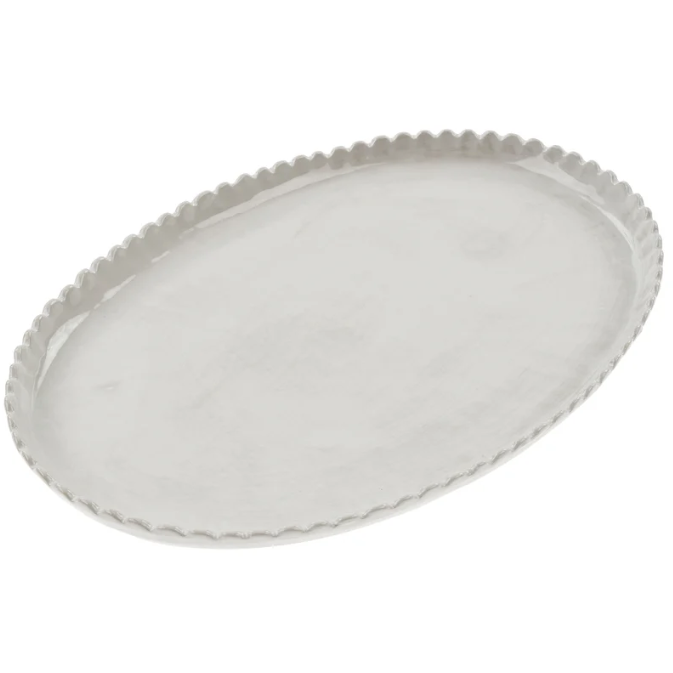 Scalloped Oval Platter
