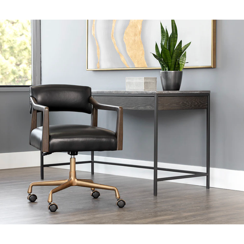 Keagan Office Chair in Cortina Black