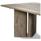 Huxley Outdoor Dining Table in Stained Aged Grey