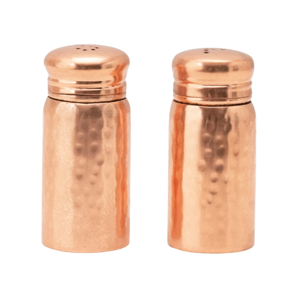 Hammered Salt & Pepper Shakers