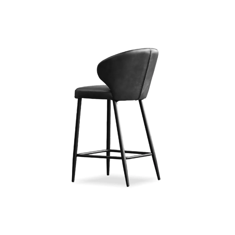 Stretto Counter Stool in Pitch Black
